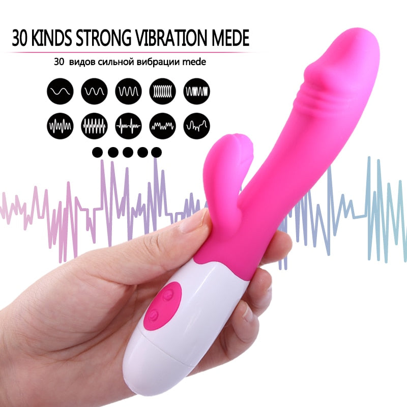 Color Block Design Bunny Vibrator